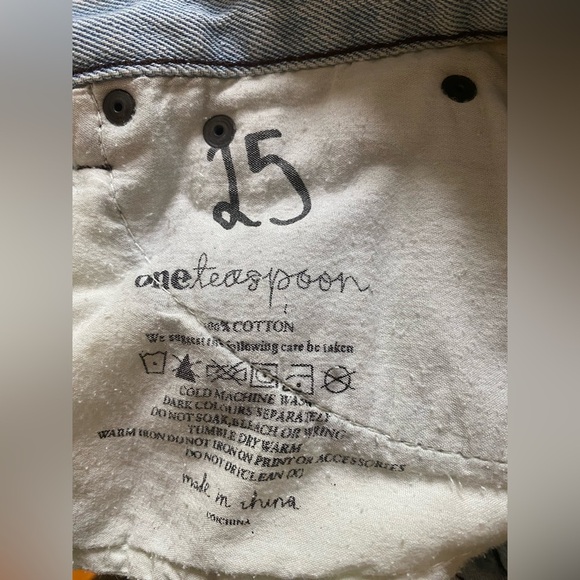 ONE Teaspoon Distressed Jeans Size 25 - Picture 14 of 16
